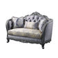 ACME Ariadne Loveseat w/3 Pillows, Fabric & Platinum FredCo