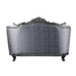 ACME Ariadne Loveseat w/3 Pillows, Fabric & Platinum FredCo