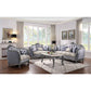 ACME Ariadne Sofa w/5 Pillows, Fabric & Platinum FredCo