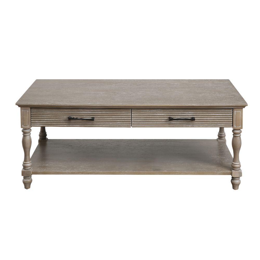 ACME Ariolo Coffee Table, Antique White FredCo