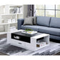ACME Armour Coffee Table, White & Black FredCo