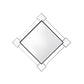 ACME Asbury Wall Accent Mirror, Mirrored & Chrome FredCo