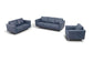 ACME Astonic Loveseat , Blue Leather FredCo
