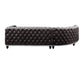 ACME Atesis Sectional Sofa , Dark Brown Velvet FredCo