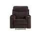 ACME Aulada Glider Recliner, Chocolate Chenille FredCo