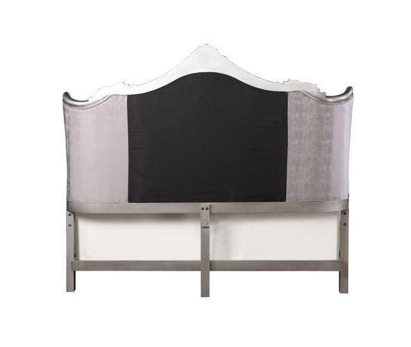 ACME Ausonia Queen Bed , Antique Platinum Finish FredCo