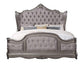 ACME Ausonia Queen Bed , Antique Platinum Finish FredCo