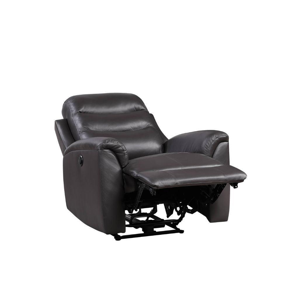 ACME Ava Recliner (Power Motion), Brown Top Grain Leather Match FredCo