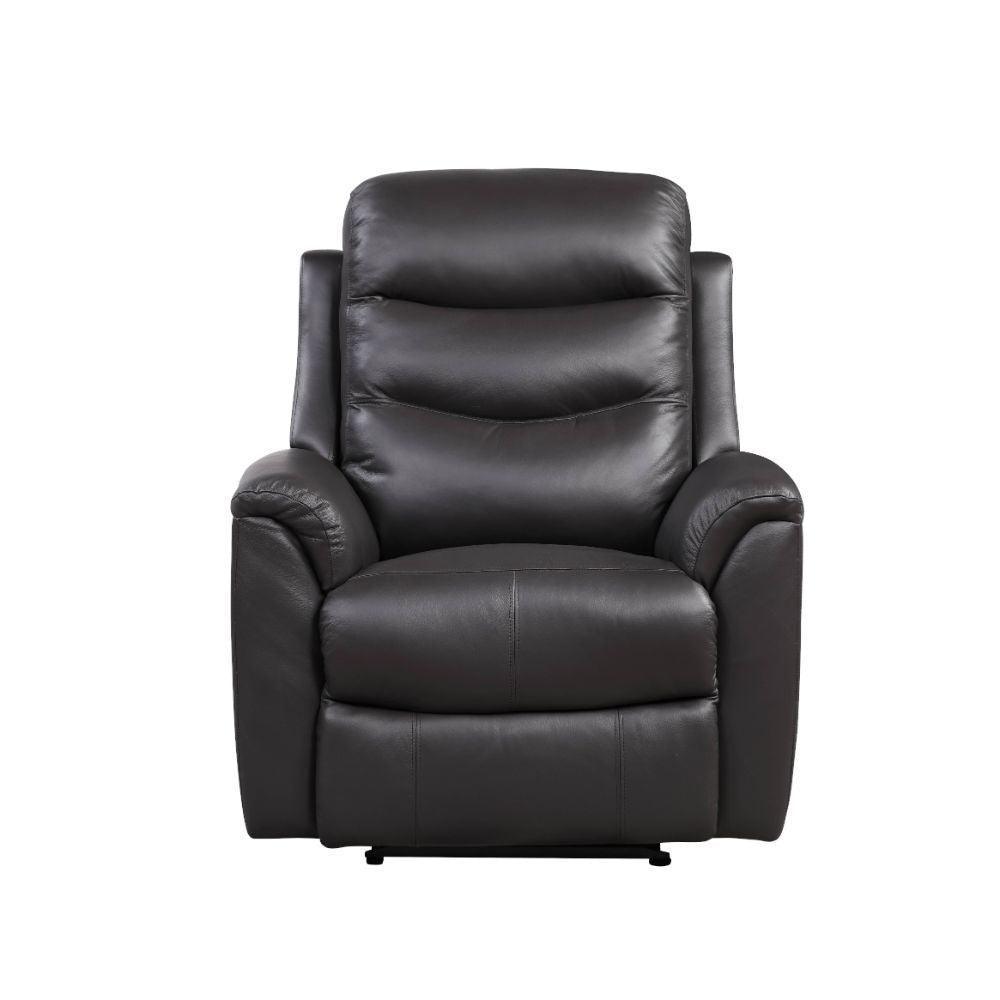 ACME Ava Recliner (Power Motion), Brown Top Grain Leather Match FredCo