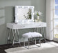 ACME Avery Accent Mirror, White Finish FredCo