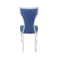 ACME Azriel Side Chair(Set-2), Blue Velvet & Mirroed Silver Finish FredCo