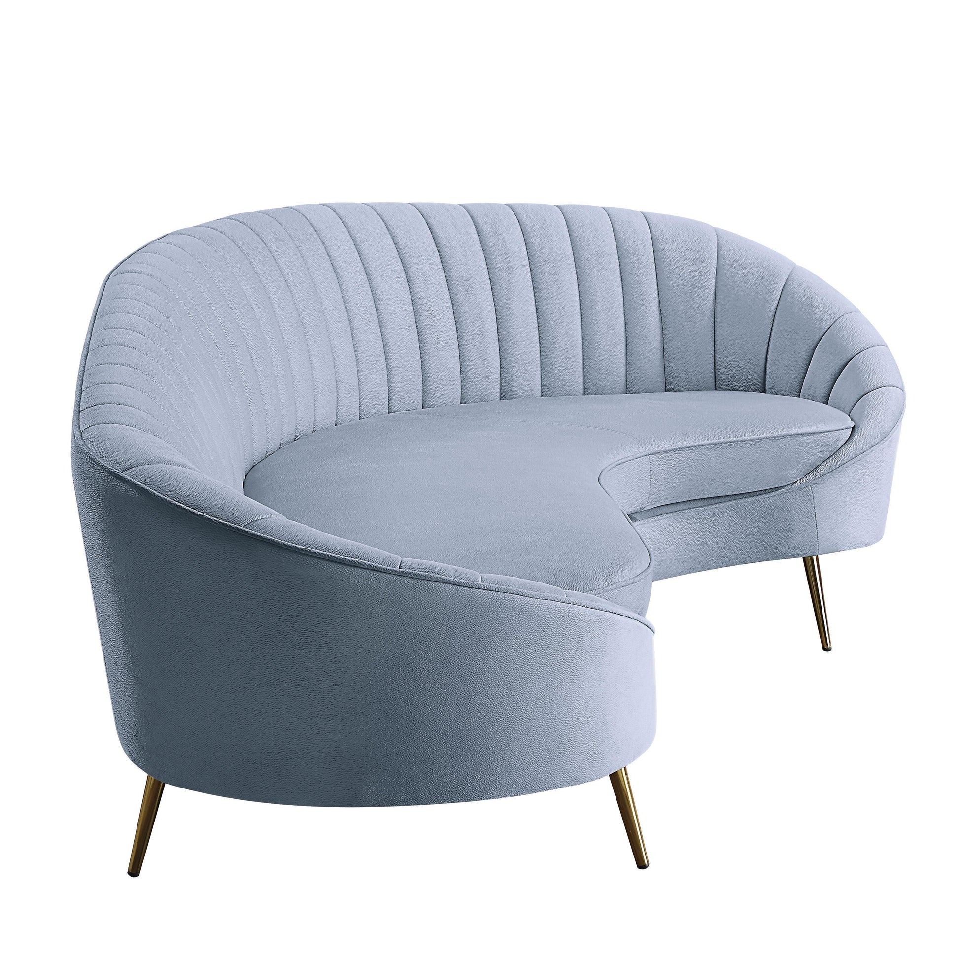 ACME Ballard Sofa, Light Gray Velvet FredCo