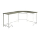 ACME Bambina Computer Desk, Gray & White Finish FredCo