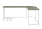 ACME Bambina Computer Desk, Gray & White Finish FredCo