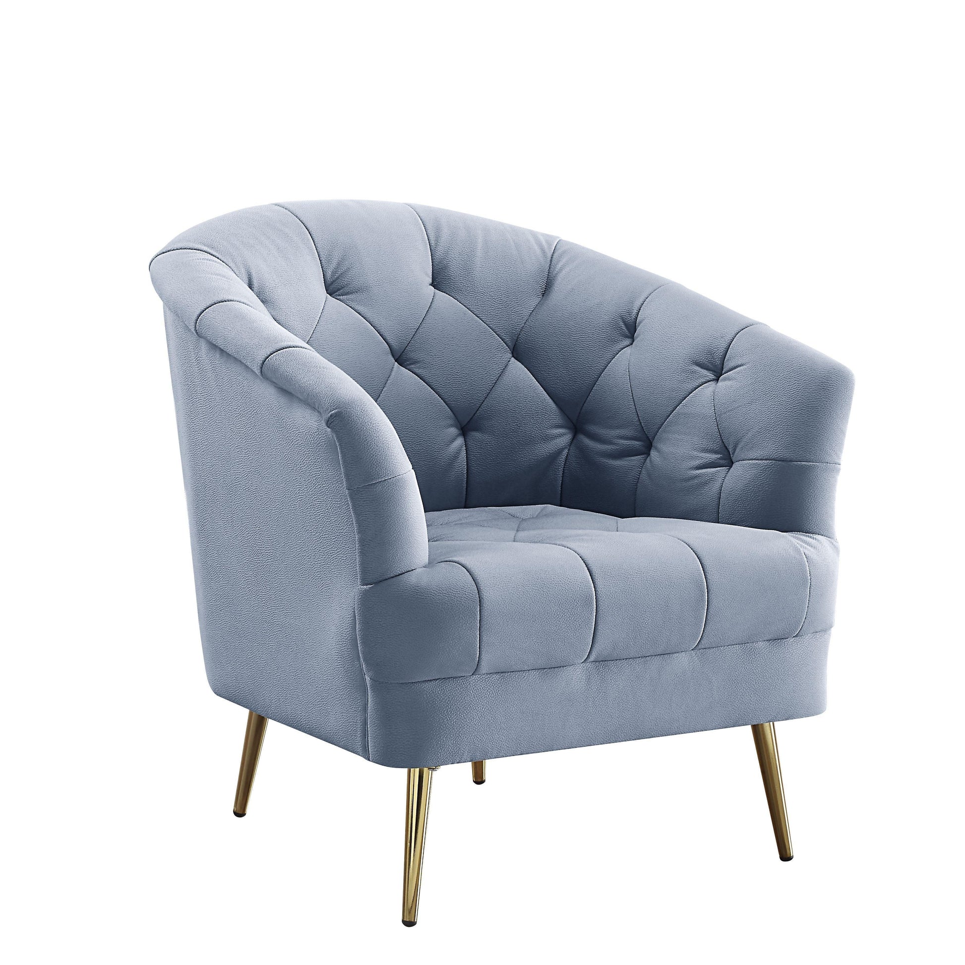 ACME Bayram Chair, Light Gray Velvet FredCo