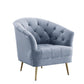 ACME Bayram Chair, Light Gray Velvet FredCo
