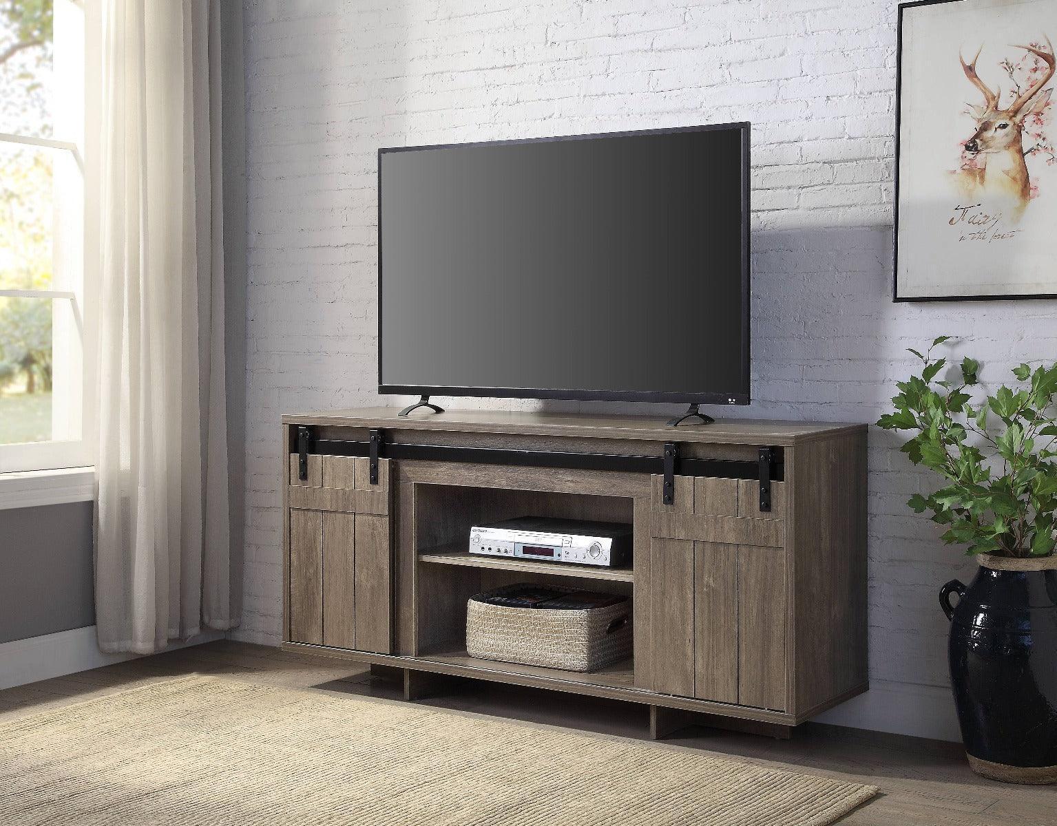 ACME Bellarosa TV Stand, Gray Washed FredCo