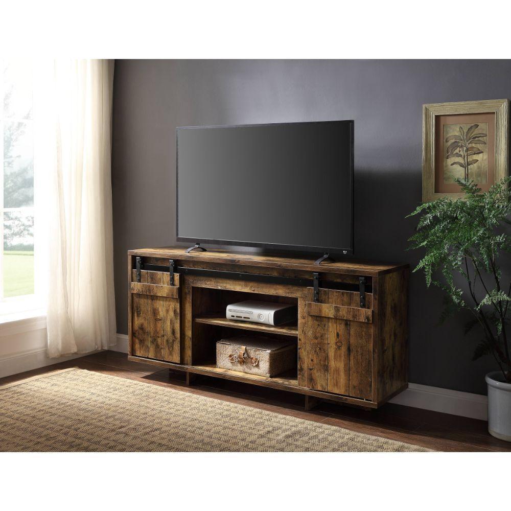 ACME Bellarosa TV Stand, Rustic Oak FredCo