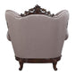 ACME Benbek Chair w/Pillow, Fabric & Antique Oak Finish FredCo