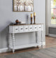ACME Bence Console Table, Dark Charcoal & Antique White Finish FredCo