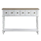 ACME Bence Console Table, Dark Charcoal & Antique White Finish FredCo
