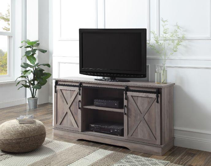 ACME Bennet TV Stand, Gray Finish FredCo