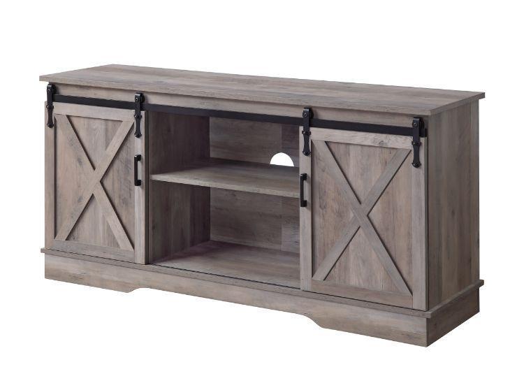 ACME Bennet TV Stand, Gray Finish FredCo