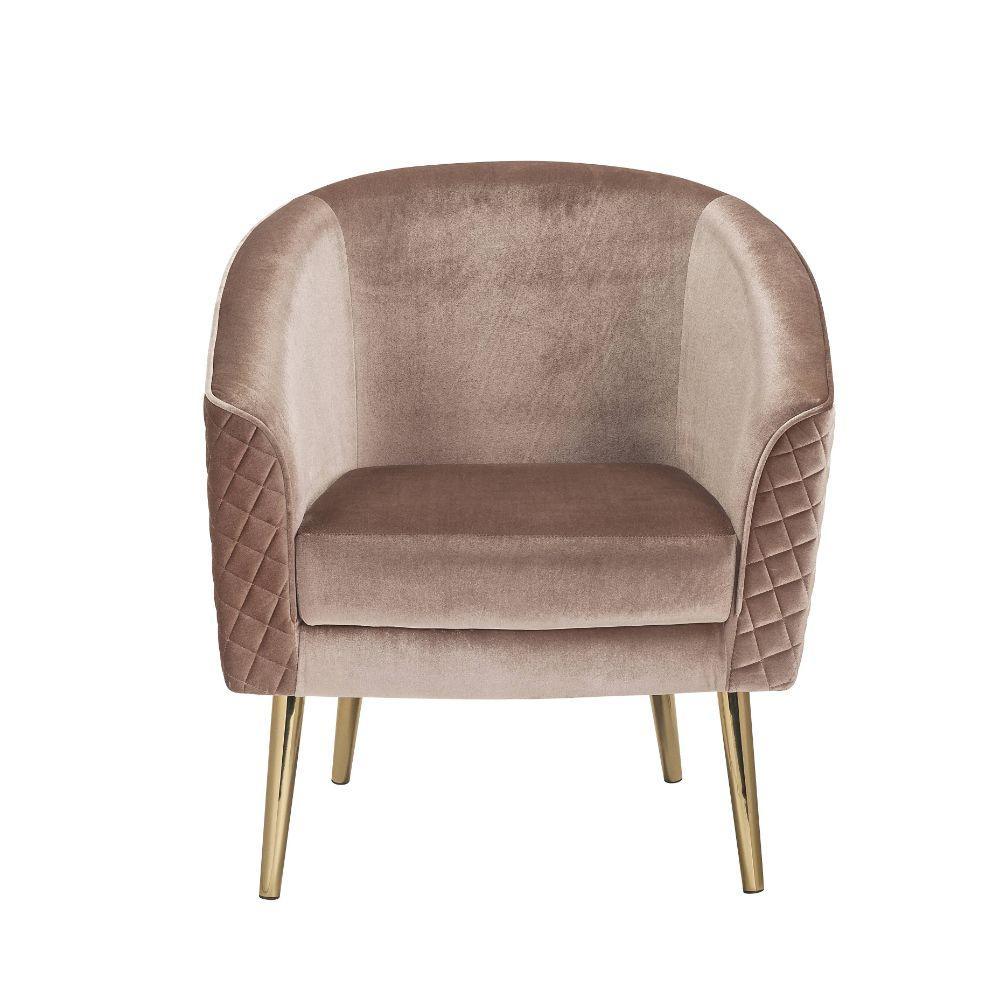 ACME Benny Accent Chair, Velvet Gold FredCo