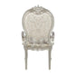 ACME Bently Arm Chair(Set-2), Fabric & Champagne Finish FredCo