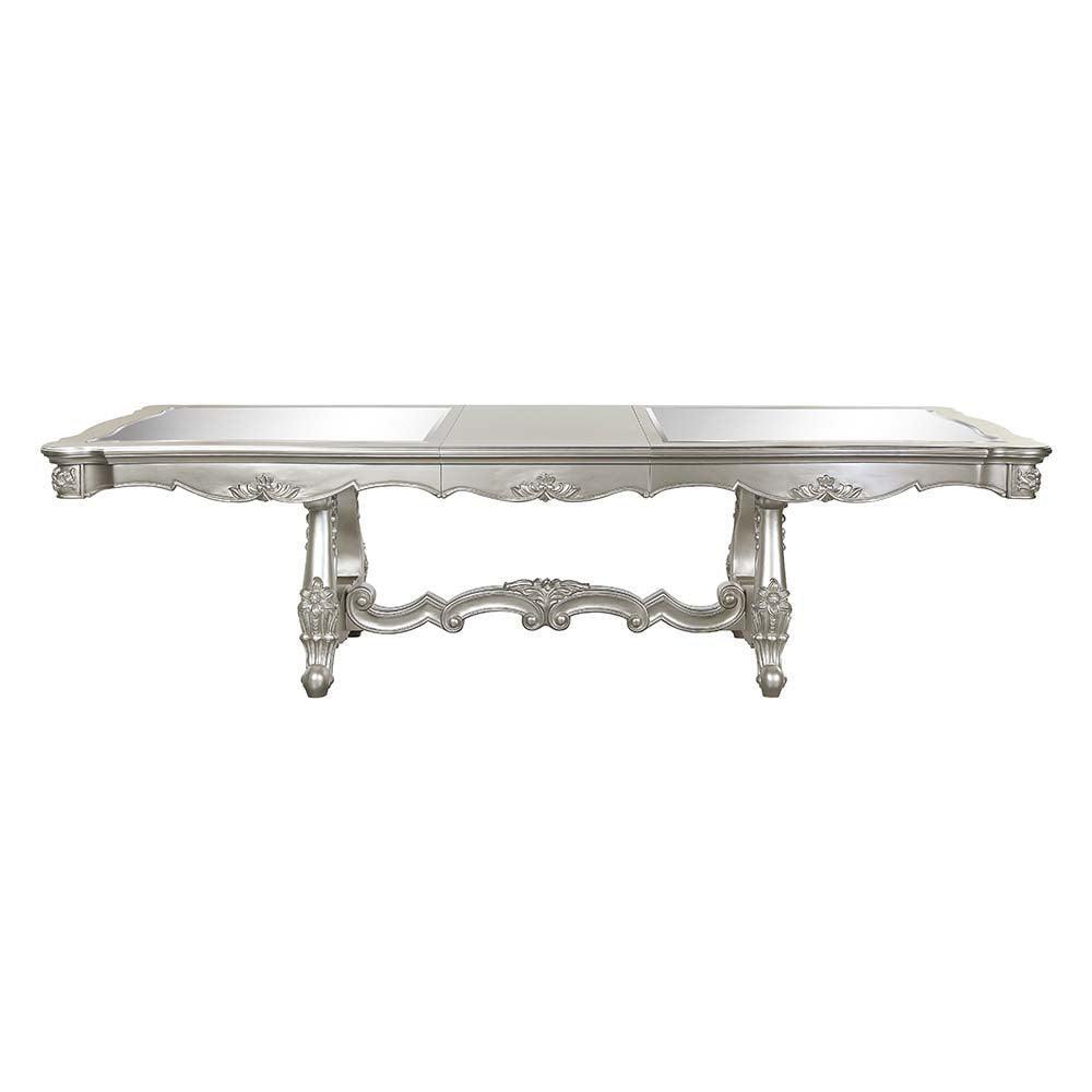 ACME Bently Dining Table w/Double Pedestal, Champagne Finish FredCo