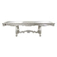 ACME Bently Dining Table w/Double Pedestal, Champagne Finish FredCo