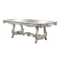 ACME Bently Dining Table w/Double Pedestal, Champagne Finish FredCo