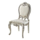 ACME Bently Side Chair(Set-2), Fabric & Champagne Finish FredCo