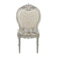 ACME Bently Side Chair(Set-2), Fabric & Champagne Finish FredCo