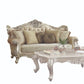 ACME Bently Sofa w/7 Pillows, Fabric & Champagne FredCo