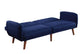 ACME Bernstein Adjustable Sofa, Blue Linen & Walnut Finish FredCo