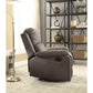 ACME Bina Recliner, Charcoal Polished Microfiber FredCo