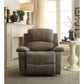 ACME Bina Recliner, Gray Polished Microfiber FredCo