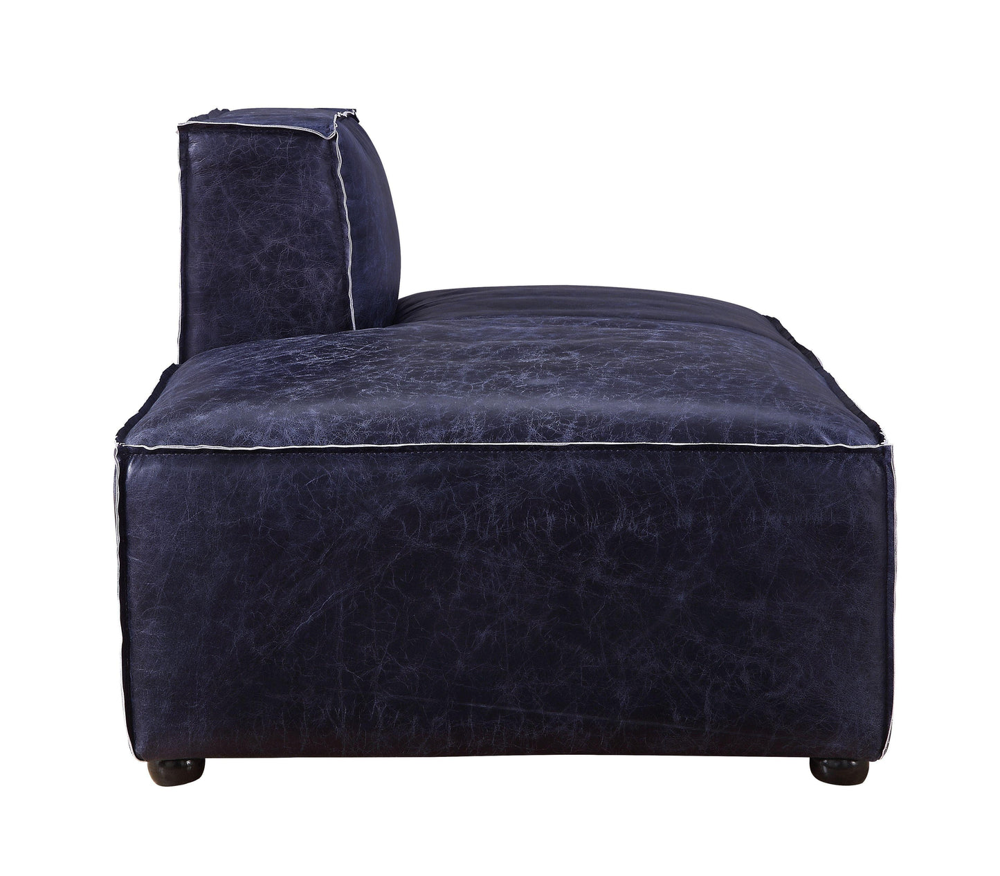 ACME Birdie Modular - Chaise, Vintage Blue Top Grain Leather FredCo