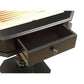 Acme Bishop Black Finish Reversible Chess Checker Game Table w/Game Tray FredCo