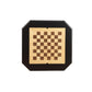 Acme Bishop Black Finish Reversible Chess Checker Game Table w/Game Tray FredCo