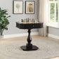 Acme Bishop Black Finish Reversible Chess Checker Game Table w/Game Tray FredCo