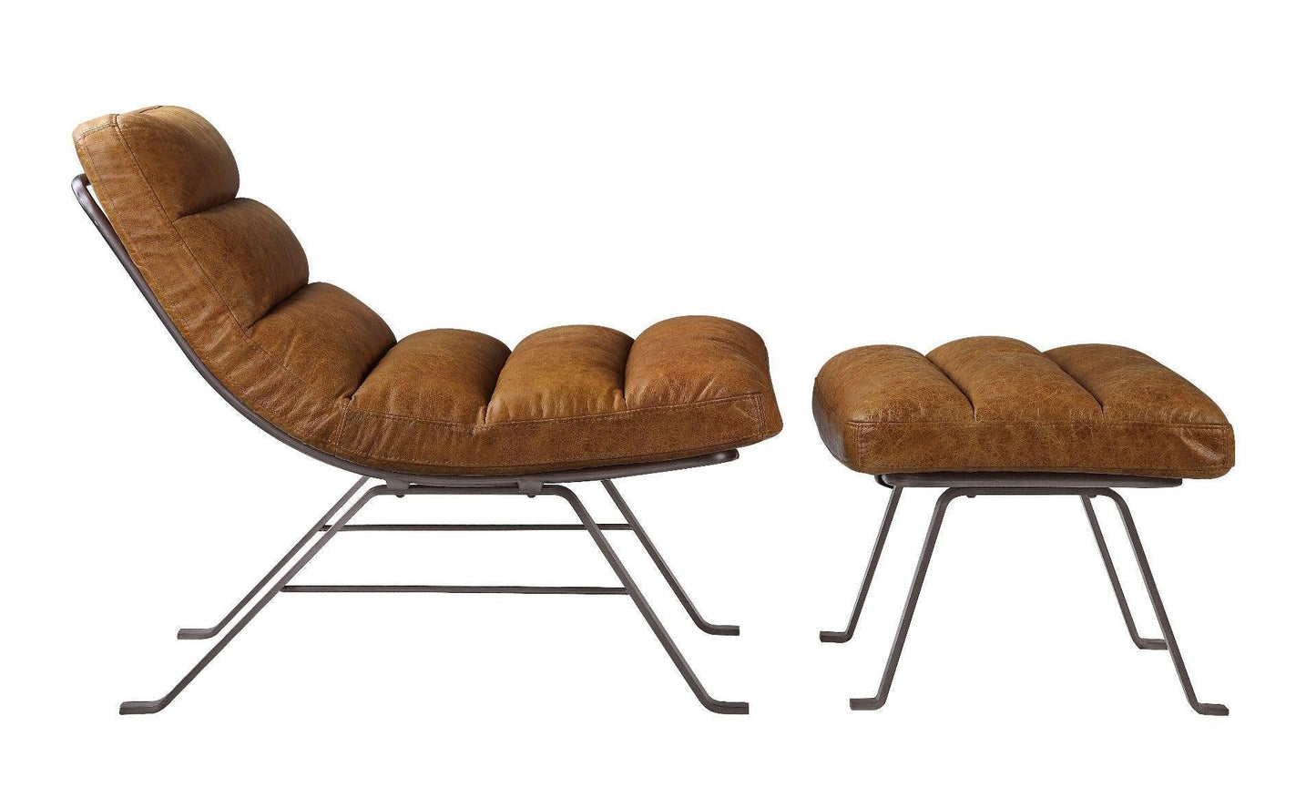ACME Bison Accent Chair, Toffee Top Grain Leather FredCo