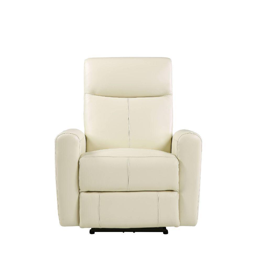 ACME Blane Recliner (Power Motion), Beige Top Grain Leather Match FredCo
