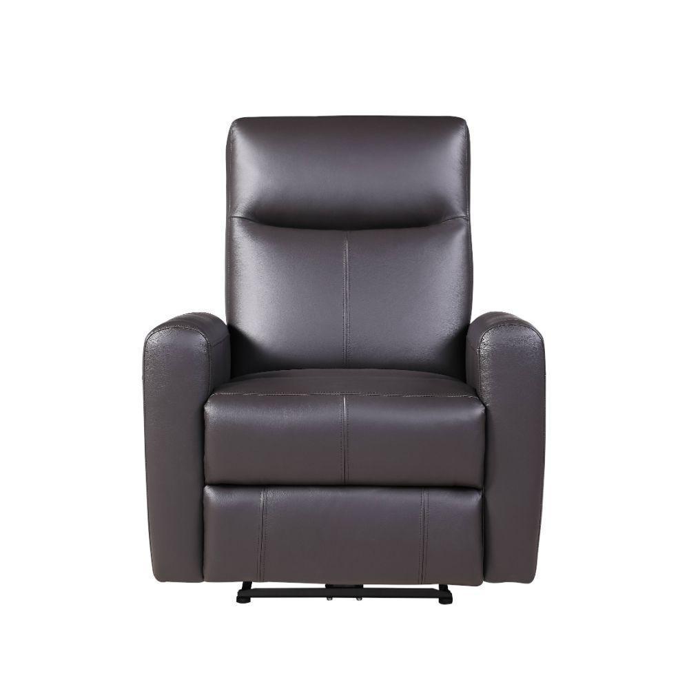 ACME Blane Recliner (Power Motion), Brown Top Grain Leather Match FredCo