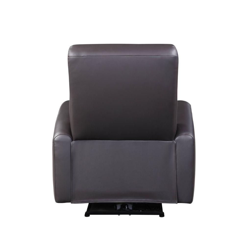 ACME Blane Recliner (Power Motion), Brown Top Grain Leather Match FredCo