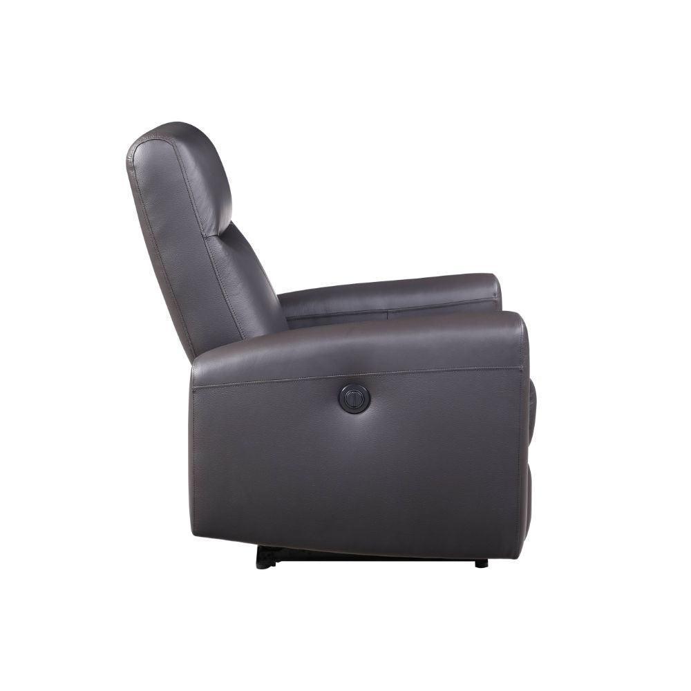 ACME Blane Recliner (Power Motion), Brown Top Grain Leather Match FredCo