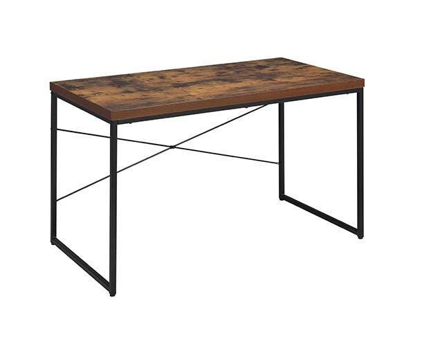 ACME Bob Console Table, Weathered Oak & Black Finish FredCo