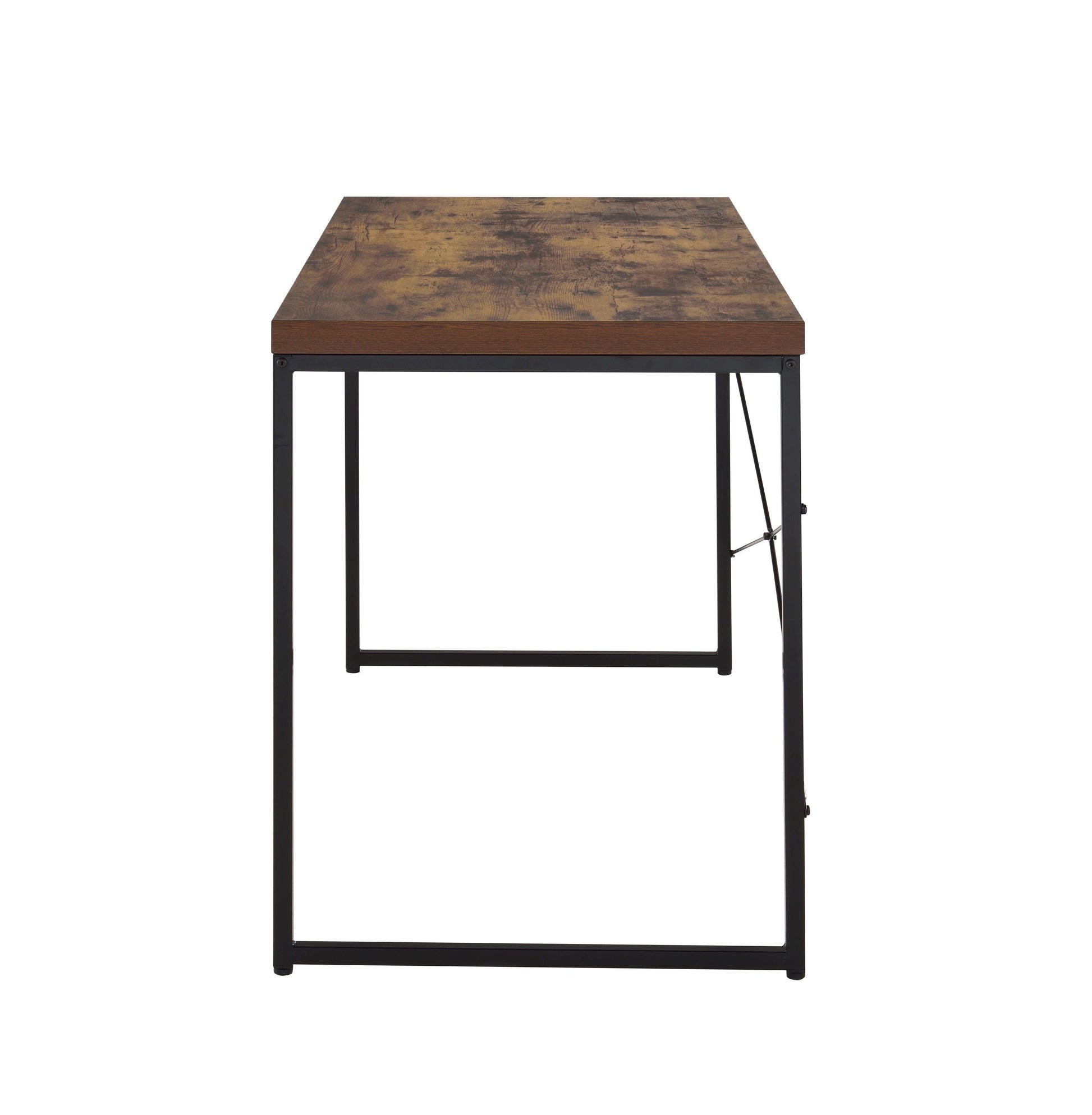 ACME Bob Console Table, Weathered Oak & Black Finish FredCo