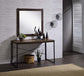 ACME Bob Console Table, Weathered Oak & Black Finish FredCo